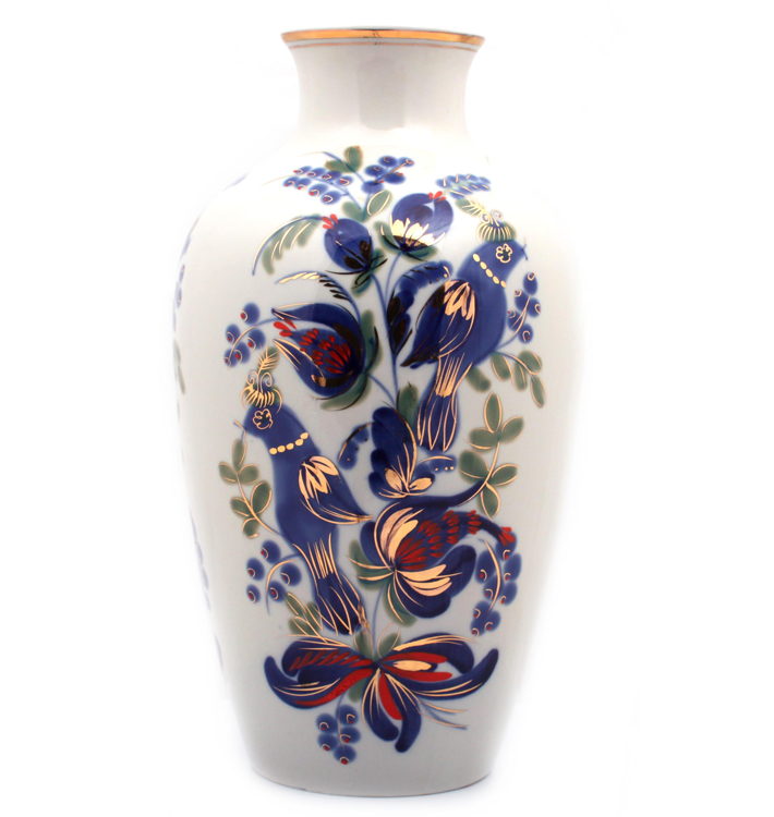 꽃과 새가 있는 화병 Vase with flowers and birds