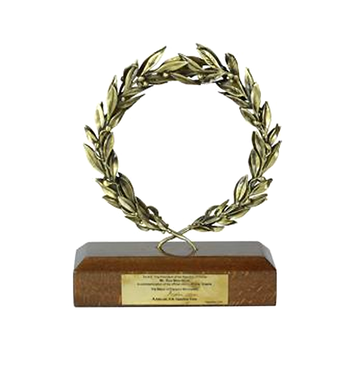월계관 모형 Miniature of laurel wreath