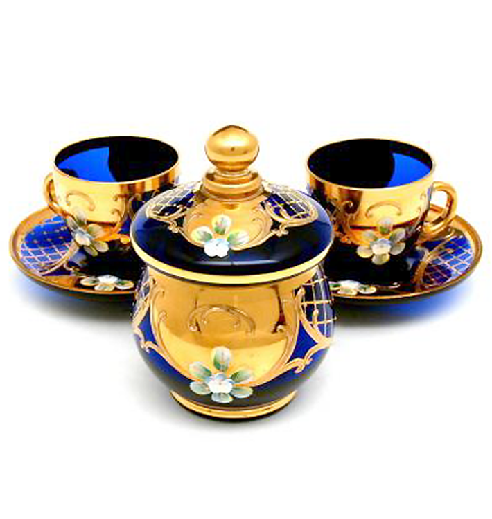 코발트 커피잔 세트 Cobalt coffee cup set