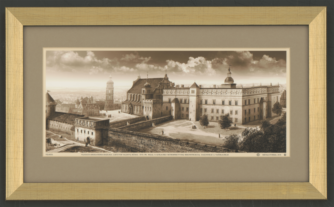 17세기 빌뉴스 풍경화 Landscape painting of Vilnius in the 17th century