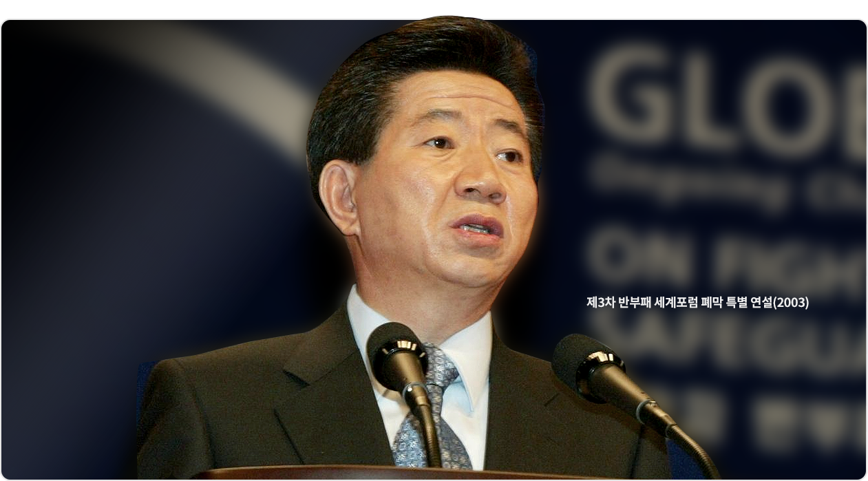 노무현 제3차 반부패 세계포럼 폐막 특별 연설(2003)